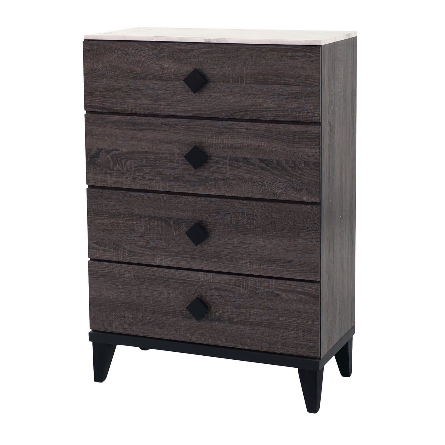 Bedroom Chest Of Drawers With 4 Drawer Storage - Gray / Gray