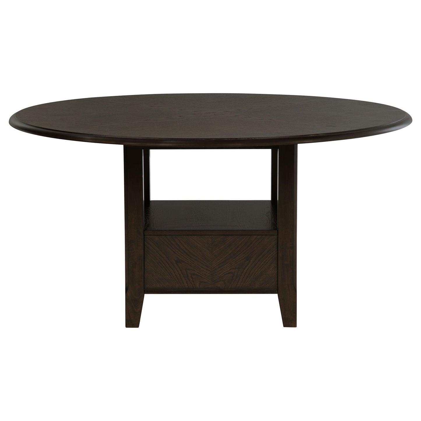 Fulton - 5 Piece Dining Table Set With Upholstered Chairs - Dark Brown