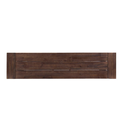 Tranquilizer - Outdoor Acacia Wood Bench With Slat Panel Design