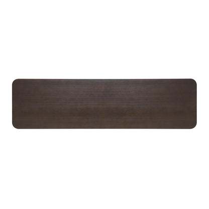 Console Table With Open Arch Cutouts For Living Room Hallway - Espresso