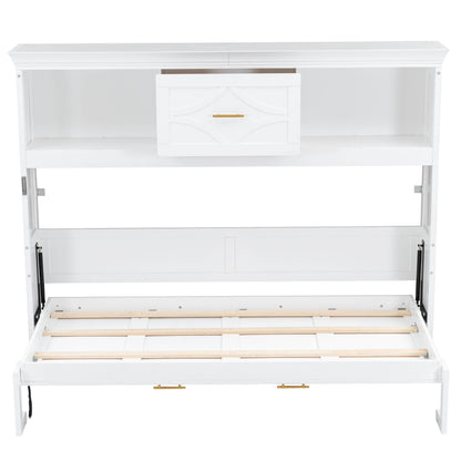Murphy Bed With Charging Station And Drawer