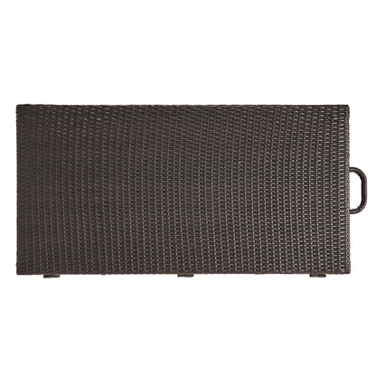 Blake - Wicker Cushion Box - Brown Multi