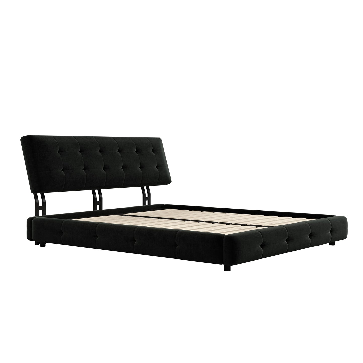 Tufted Headboard With Extra-Large Ultra-Soft Cloud Pillow Design