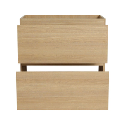Modern Freestanding Bathroom Vanity Cabinet With Double Drawer