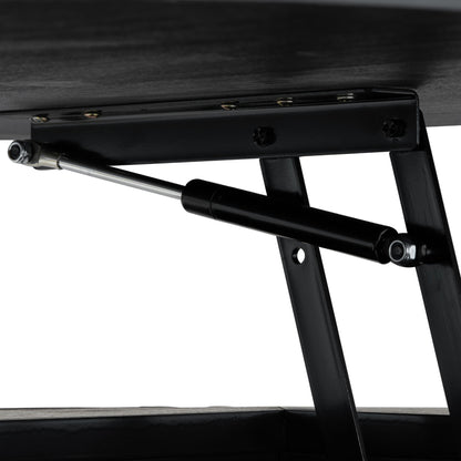 Round Lift Top Coffee Table With Hidden Storage For Living Room