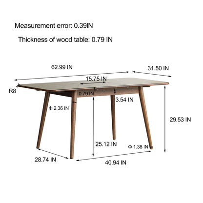 Round Corner Diagonal Leg Telescopic Table For 6 - 8 People To Meet Dining Table
