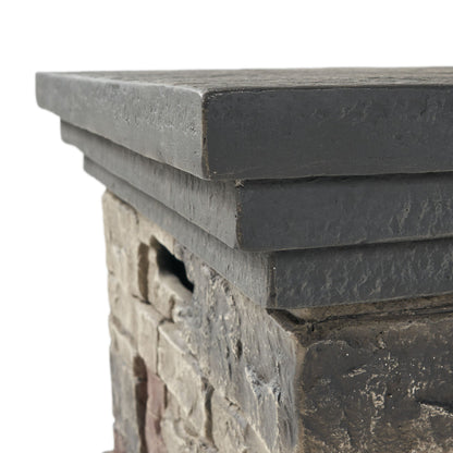 Fire Pit With Lightweight Concrete And Steel Frame