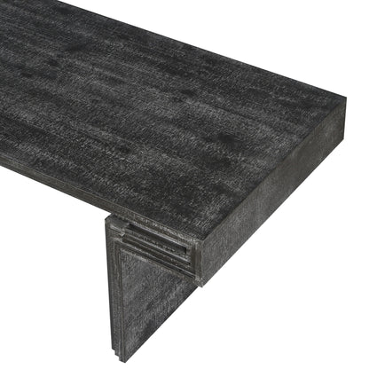 American Vintage Industrial Coffee Table, Double Tier Design
