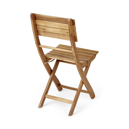 Outdoor 3 Piece Half Round Folding Bistro Set