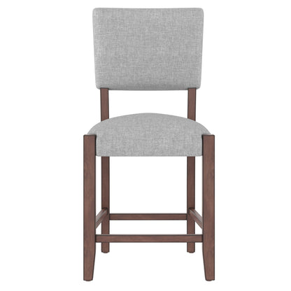 5 Piece Counter Height Dining Set, Bar Table With 4 Upholstered Chairs