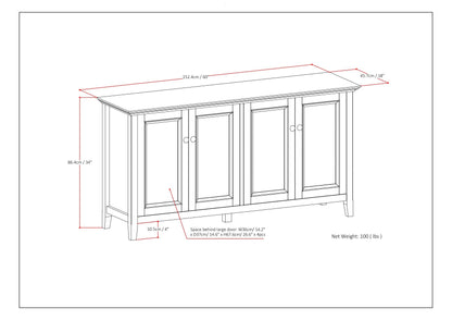 Amherst - 4 Door Storage Cabinet
