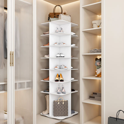 Spinning Shoe Rack, Free Standing 360° Revolving Shoe Organizer