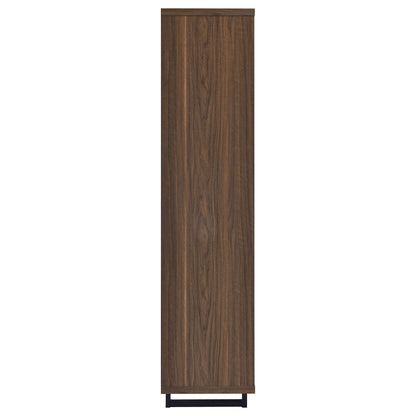Rodger - 3 Shelf Cabinet Bookcase - Walnut