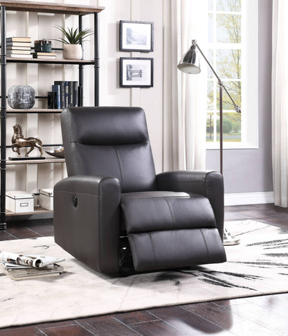 Blane - Top Grain Leather Match Power Motion Recliner - Brown