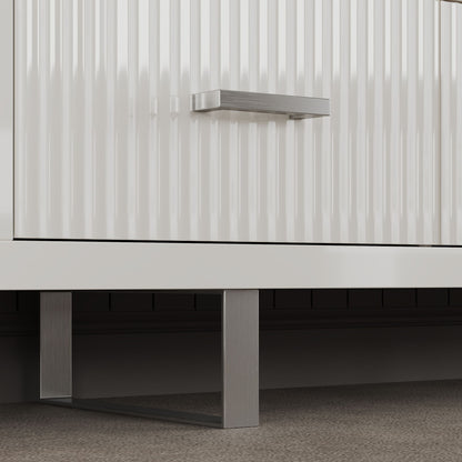 TV Stand With Slatted Drawers