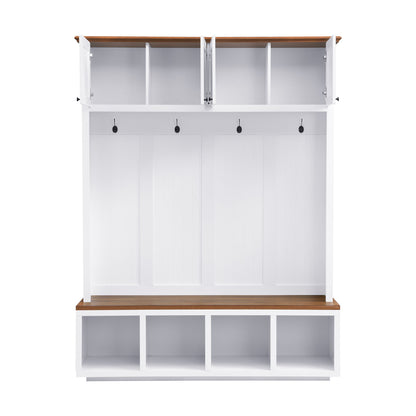Entryway Hall Tree With Bench And Storage