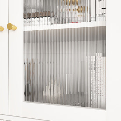 Modern Tech Inspired Dome Cabinet With LED Lighting