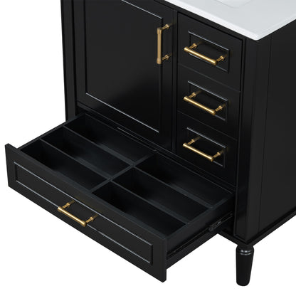 Traditional Bathroom Vanity Set With Soft Close Doors