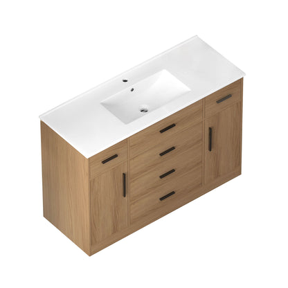 Bathroom Vanity With Abundant Storage 2 Soft Close Doors And 6 Drawers