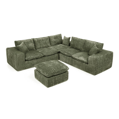 Sectional Sofa With Moveable Ottoman