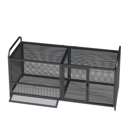 Chicken Cage, Poultry Breeding Coop - Black / Silver