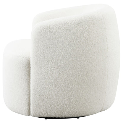 Denae - Upholstered Swivel Chair - Ivory