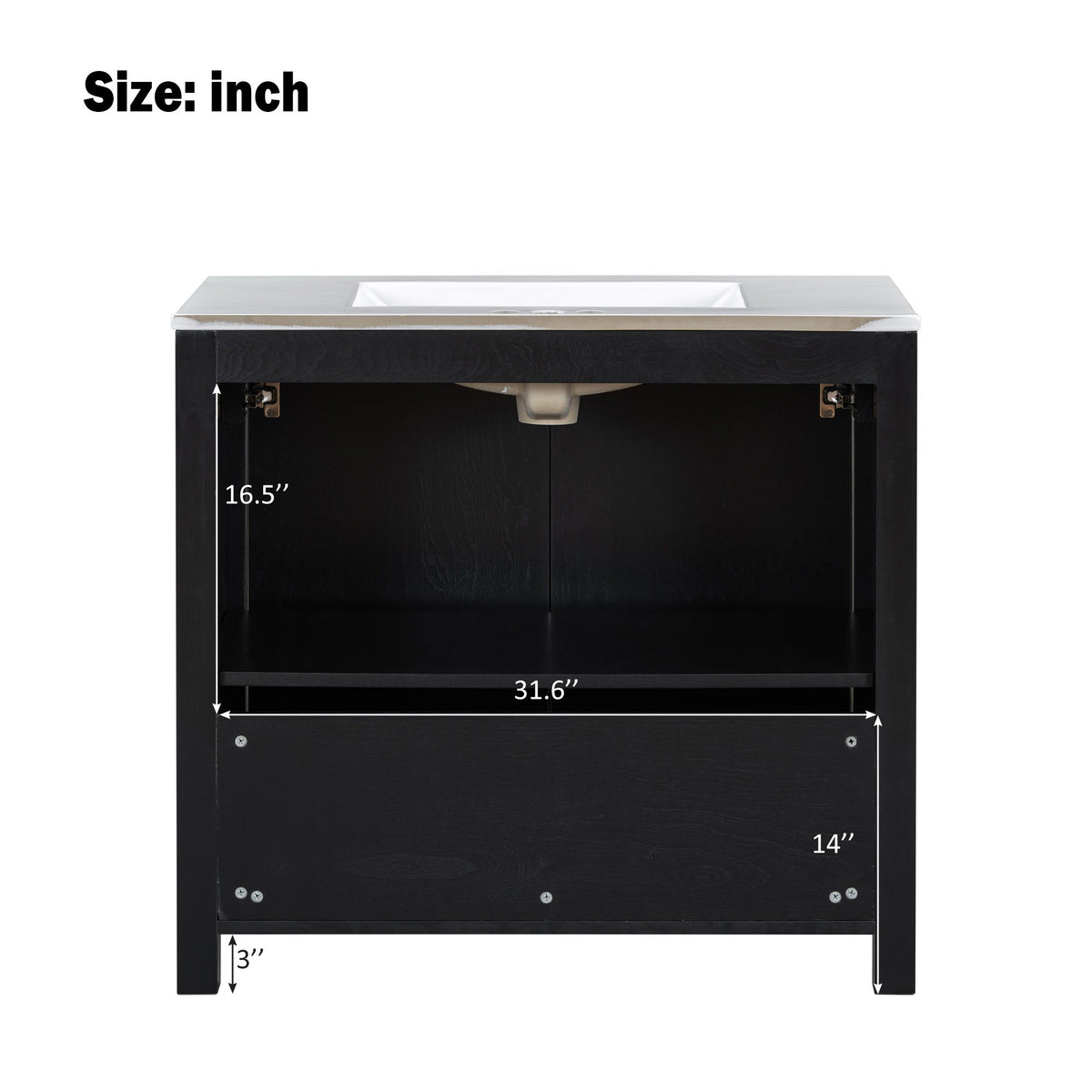 Bathroom Vanity Organizer With Sink, Combo Cabinet Set, Bathroom Storage Cabinet