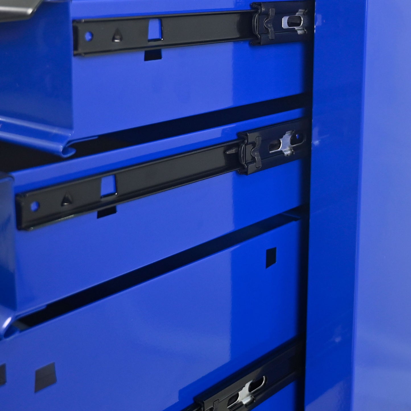 Rolling Metal Tool Chest With Drawers, Steel Storage Cabinet With Ball Bearing Slides