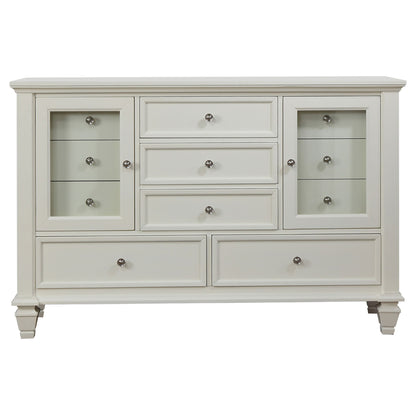 Rocco - 4 Piece Queen Bedroom Set - Cream White