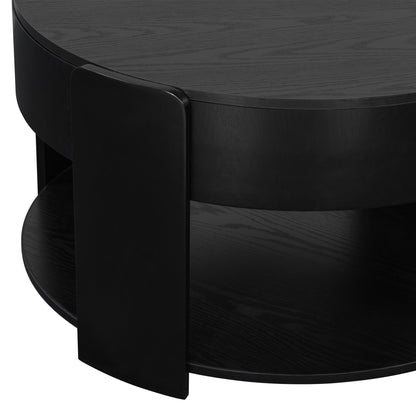 Round Lift Top Coffee Table With Hidden Storage
