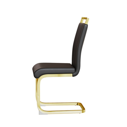 Side Dining Room Chair, Padded Seat High Back