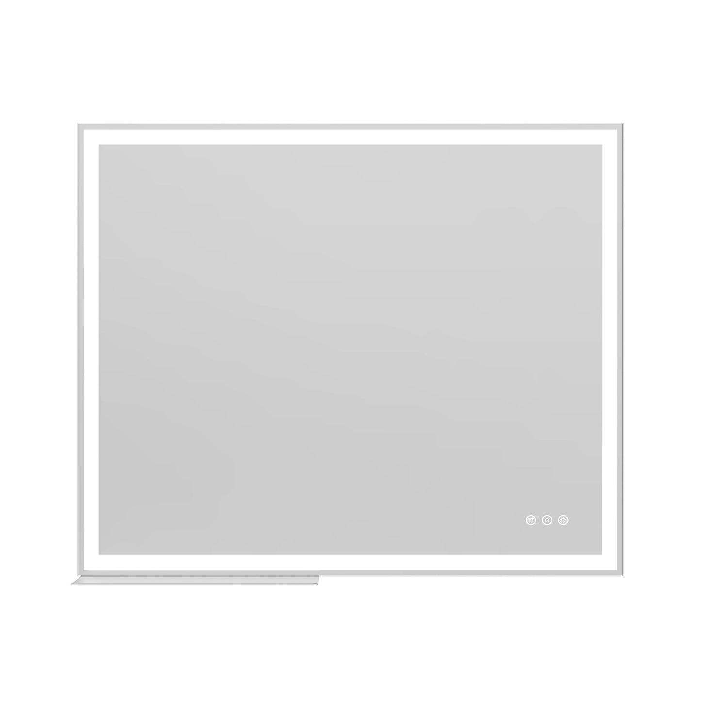 LED Bathroom Vanity Mirror Wall Mounted Adjustable / Warm / Natural Lights Anti-Fog Touch Switch With Memory Modern Smart Large Bathroom Mirrors