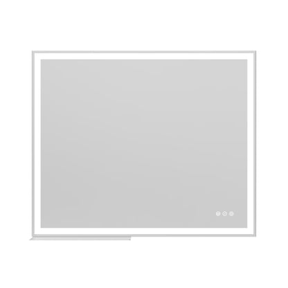 LED Bathroom Vanity Mirror Wall Mounted Adjustable / Warm / Natural Lights Anti-Fog Touch Switch With Memory Modern Smart Large Bathroom Mirrors