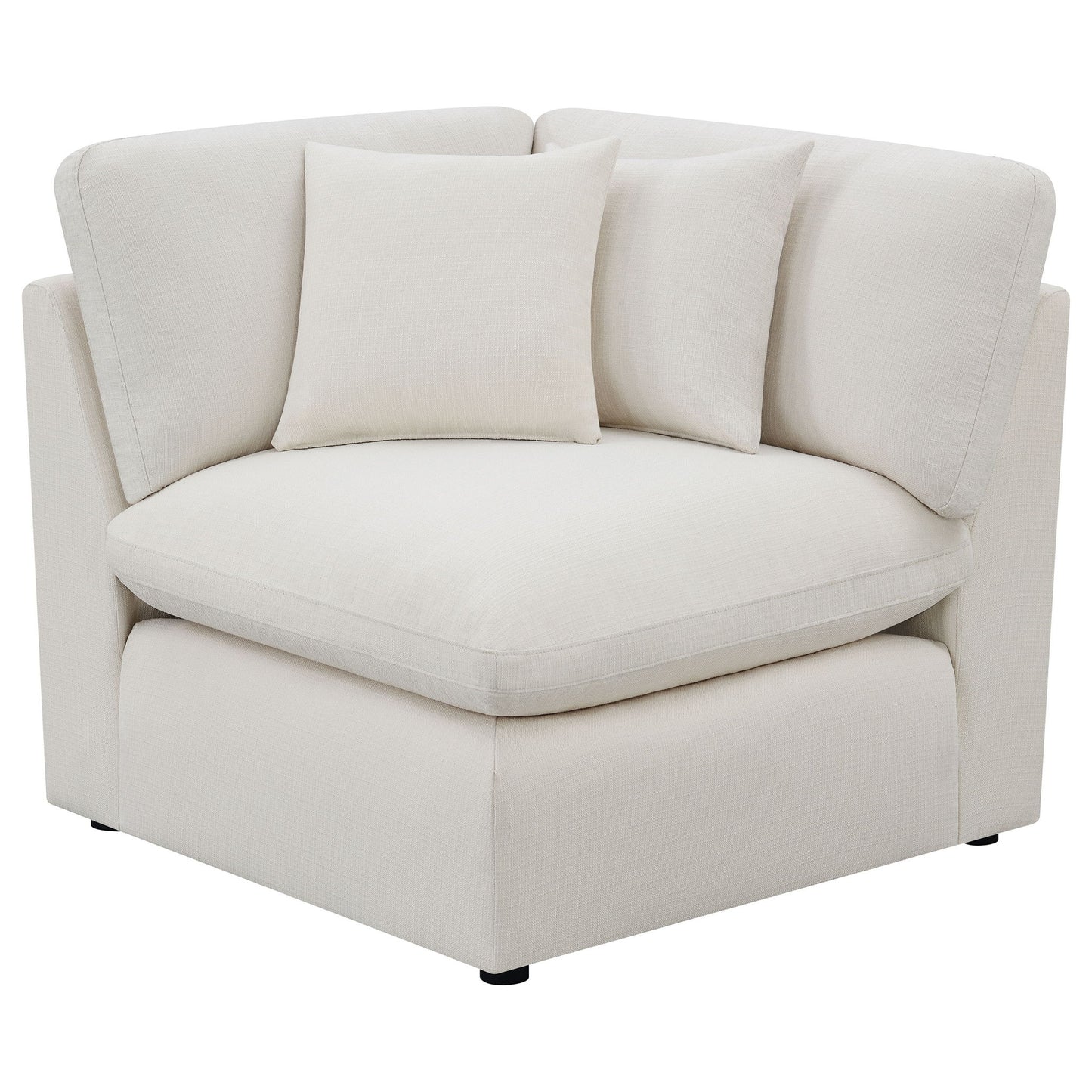 Greeley - 5 Piece Upholstered Modular Sectional Sofa - Ivory