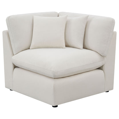 Greeley - 5 Piece Upholstered Modular Sectional Sofa - Ivory