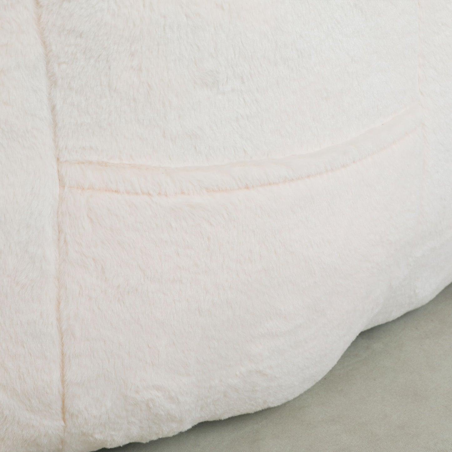 Beanbag Chair, Beanbag Sofa Chair With Armrests Stuffed High Density Foam