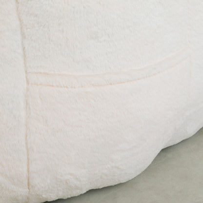 Beanbag Chair, Beanbag Sofa Chair With Armrests Stuffed High Density Foam