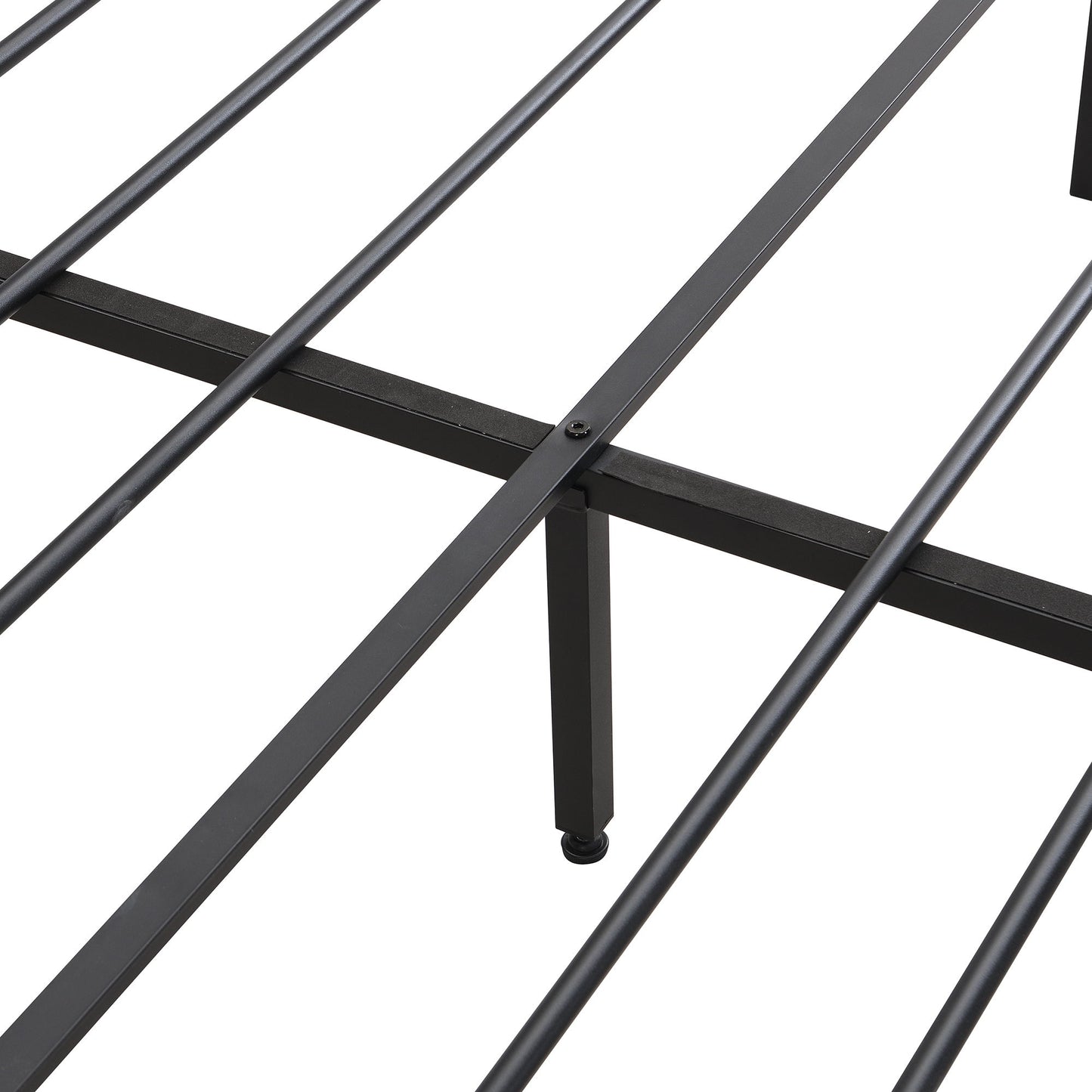 Modern Bed Frame With LED Lights, Upholstered Headboard, USB Charging
