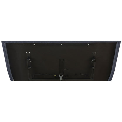 California King Adjustable Bed Base With Ergonomic Support And Wireless Remote Control - Black