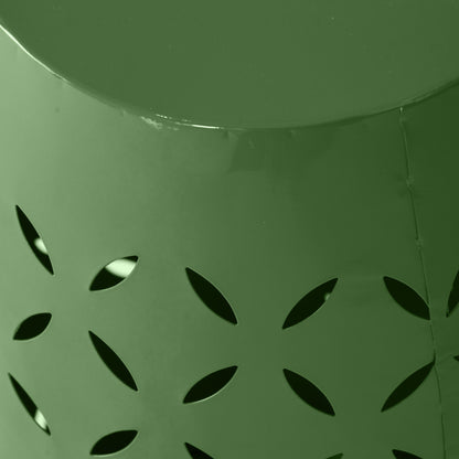 Outdoor Side Table With Barrel Shape
