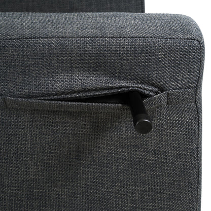 3 In 1 Foldable Chaise Lounge With Adjustable Backrest