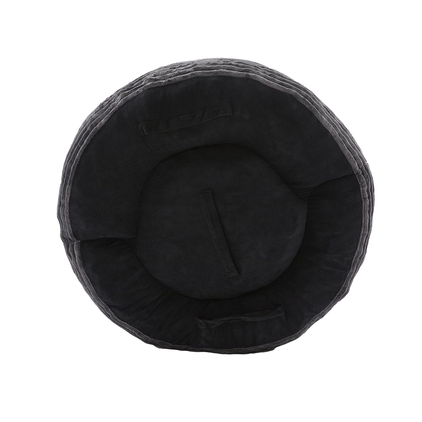 Oversized Bean Bag Chair With 3 Pillows & Armrest - Dark Gray