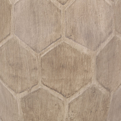 Outdoor Lightweight Concrete Side Table - Natural