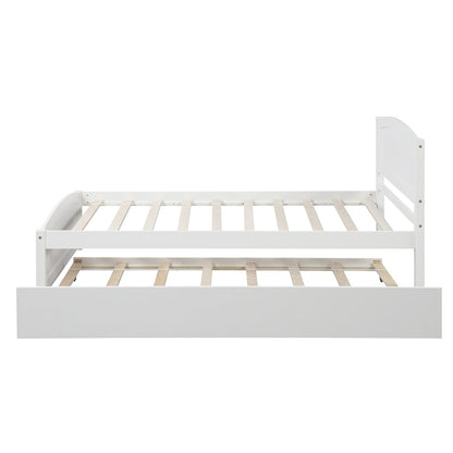 Platform Bed & Headboard, Footboard And Wood Slat Support