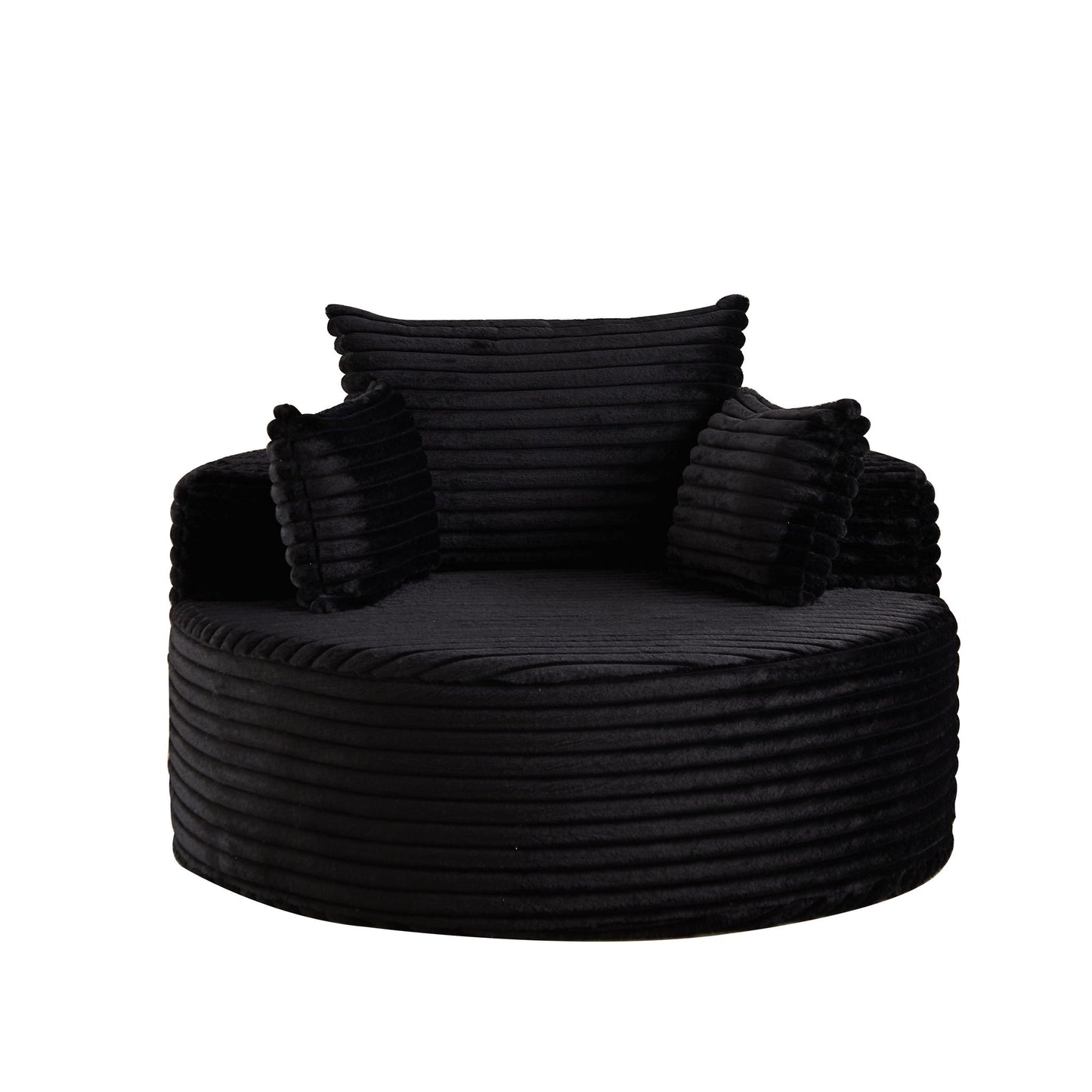 Modern Single Sofa With Backrest Pillow For Living Room