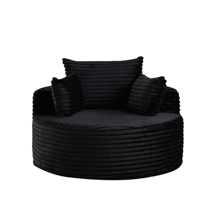 Modern Single Sofa With Backrest Pillow For Living Room