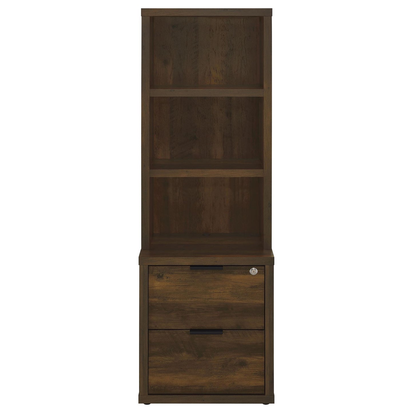 Geary - 3 Shelf Bookcase With USB Charging And Lockable Top Drawer