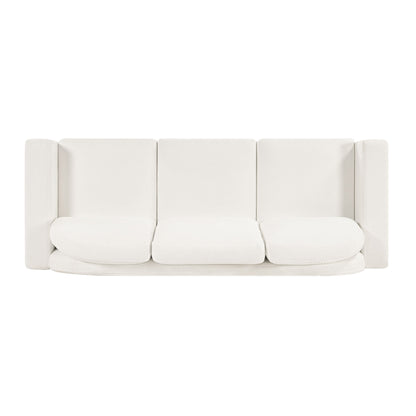 Modern 3 Seater Sofa With Curved Backrest