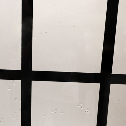 Frameless Fixed Shower Door, Open Entry Design