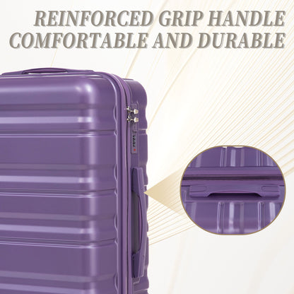 Tourist 3 Piece Luggage Set, Combination Lock, Durable Hard Shell With 360° Silent Wheels